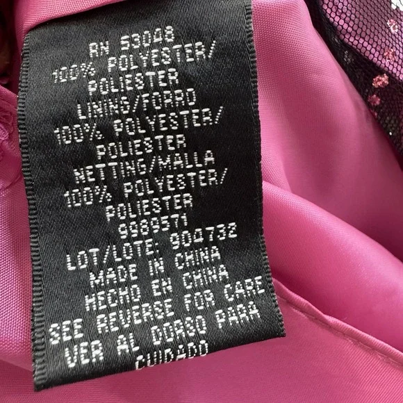 Vintage Y2K Morgan & Co Babydoll Dress Size 7/8 All Over Rhinestone Whimsical - Picture 4 of 13